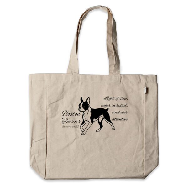 Light of Step – Boston Terrier - Canvas Shopper Tote Bag - Thread Project Thumbnail
