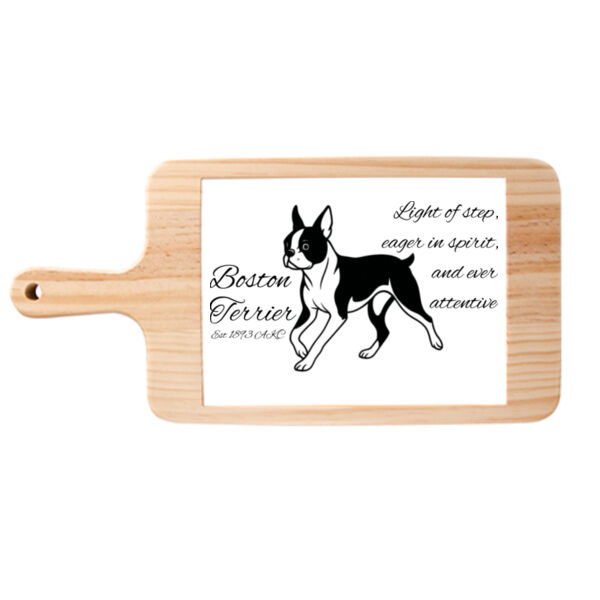Light of Step – Boston Terrier - Cheese Board Thumbnail
