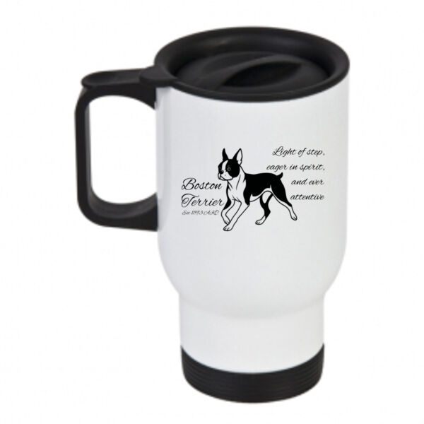 Light of Step – Boston Terrier - Travel Mug Thumbnail