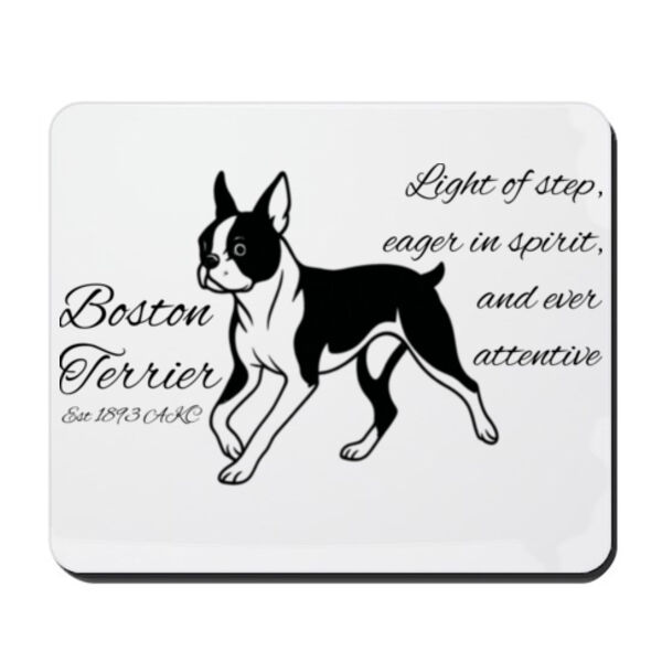 Light of Step – Boston Terrier - Mouse Pad Thumbnail