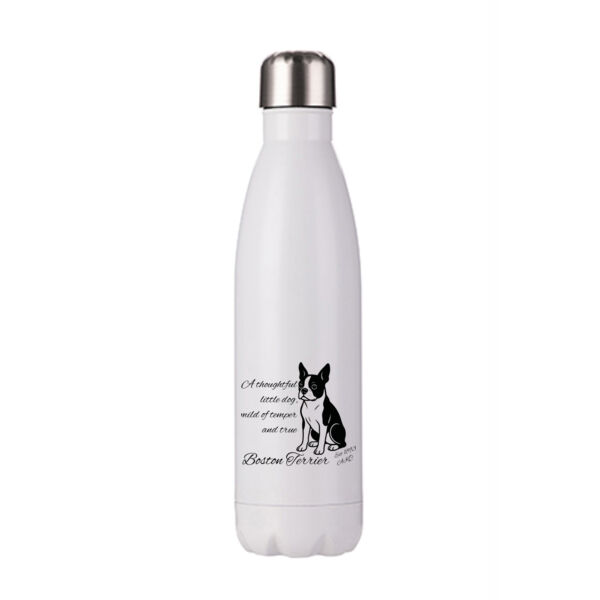 A Thoughtful Little Dog – Boston Terrier - Stainless Bottle Thumbnail