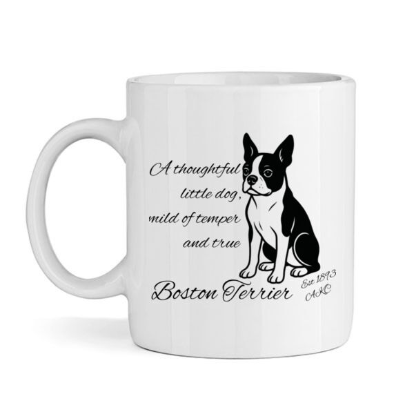 A Thoughtful Little Dog – Boston Terrier - Mug Thumbnail