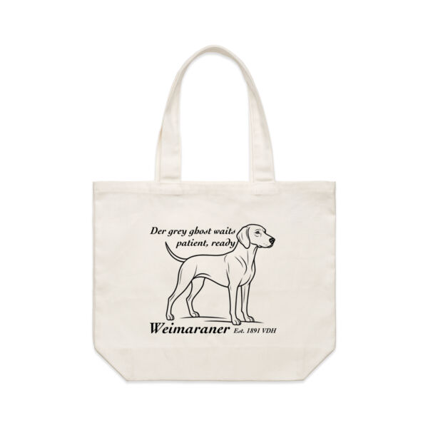 The Grey Ghost Waits – Weimaraner - AS Colour Shoulder Tote Thumbnail