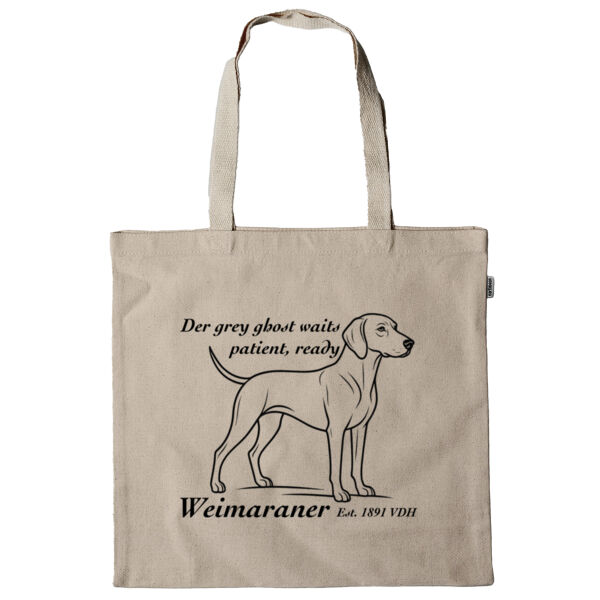 The Grey Ghost Waits – Weimaraner - Super Tote Bag - Thread Project Thumbnail