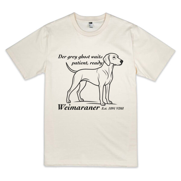 The Grey Ghost Waits – Weimaraner - Thread Project Unisex Epic Tee Thumbnail