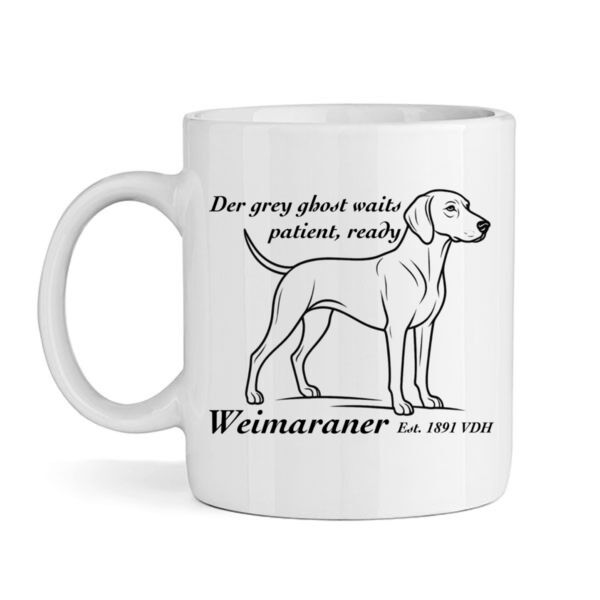 The Grey Ghost Waits – Weimaraner - Mug Thumbnail