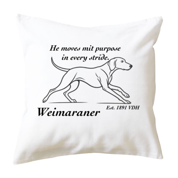 Purpose in Every Stride – Weimaraner - Cushion cover Thumbnail