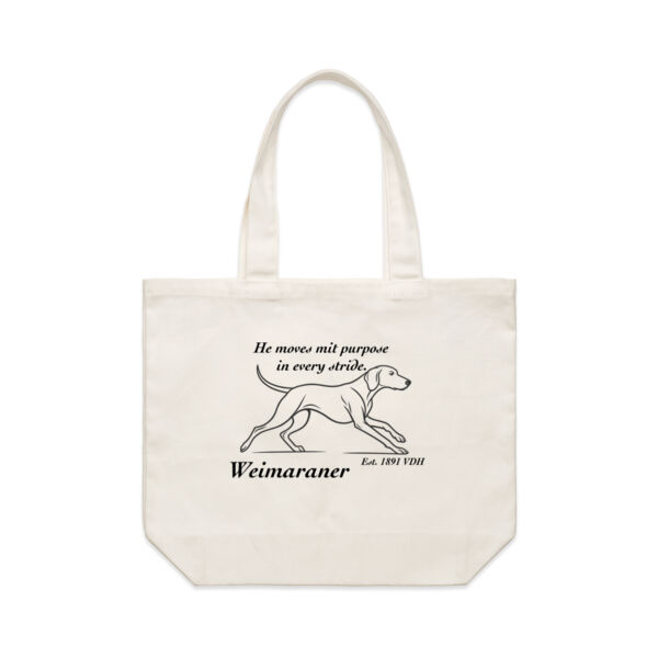 Purpose in Every Stride – Weimaraner - AS Colour Shoulder Tote Thumbnail