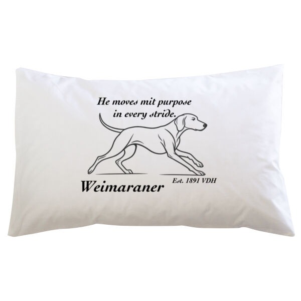 Purpose in Every Stride – Weimaraner - Pillowcase  Thumbnail