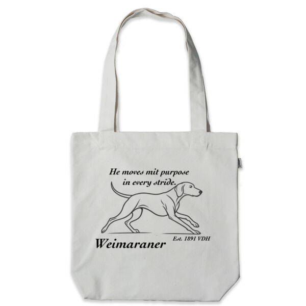 Purpose in Every Stride – Weimaraner - Heavy Fashion Tote Bag - Thread Project Thumbnail