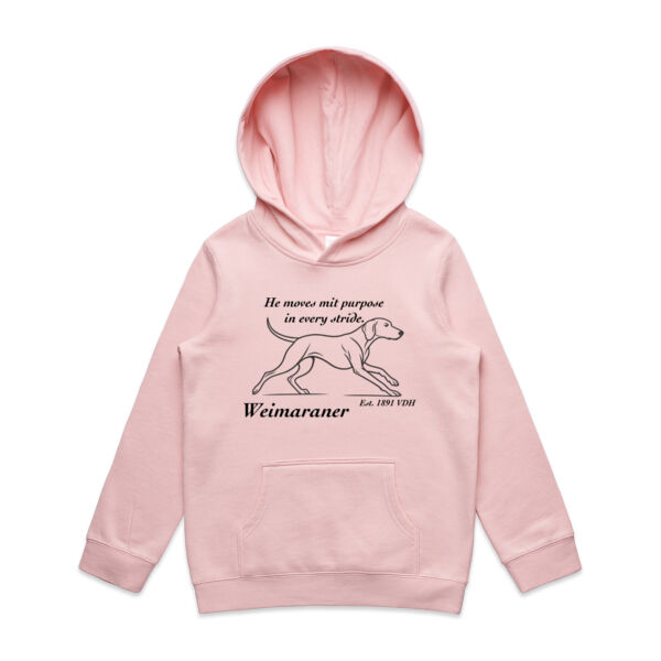 Purpose in Every Stride – Weimaraner - AS Colour Kids Supply Hoodie Thumbnail