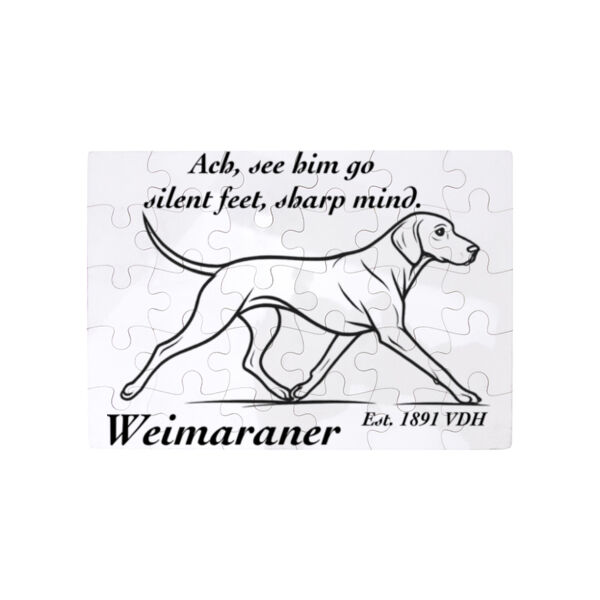 Silent Feet, Sharp Mind – Weimaraner - Puzzle  Thumbnail