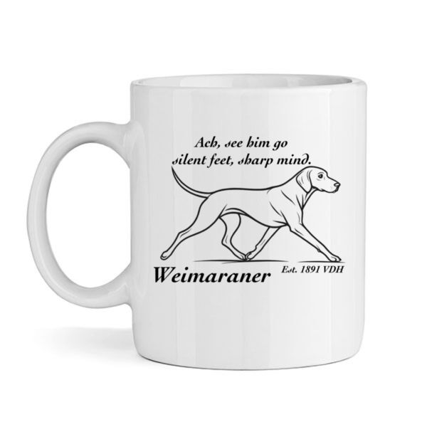 Silent Feet, Sharp Mind – Weimaraner - Mug Thumbnail