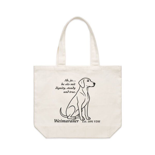 Dignity in Stillness – Weimaraner - AS Colour Shoulder Tote Thumbnail