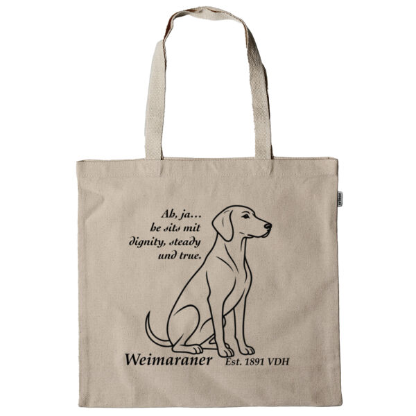 Dignity in Stillness – Weimaraner - Super Tote Bag - Thread Project Thumbnail
