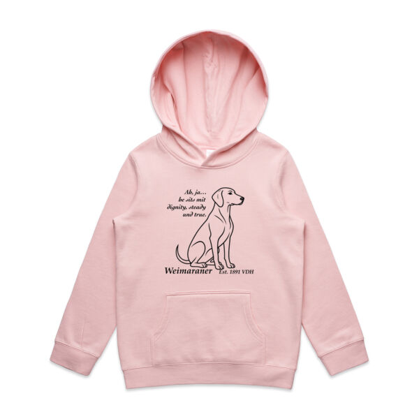 Dignity in Stillness – Weimaraner - AS Colour Kids Supply Hoodie Thumbnail