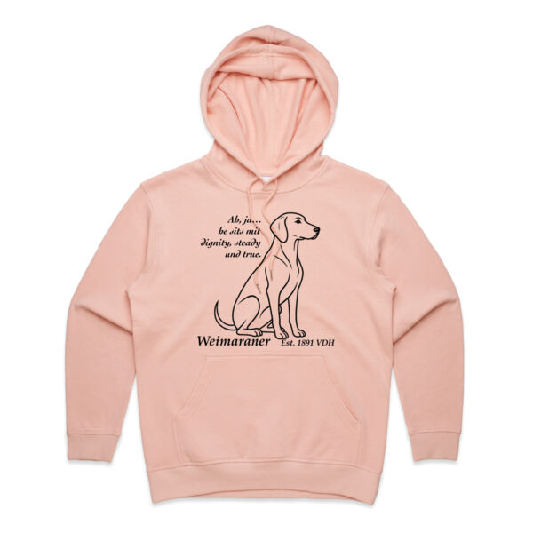 Dignity in Stillness – Weimaraner - AS Colour Womens Premium Hood Thumbnail