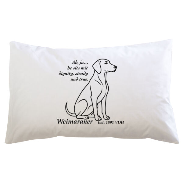 Dignity in Stillness – Weimaraner - Pillowcase  Thumbnail