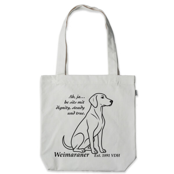Dignity in Stillness – Weimaraner - Heavy Fashion Tote Bag - Thread Project Thumbnail