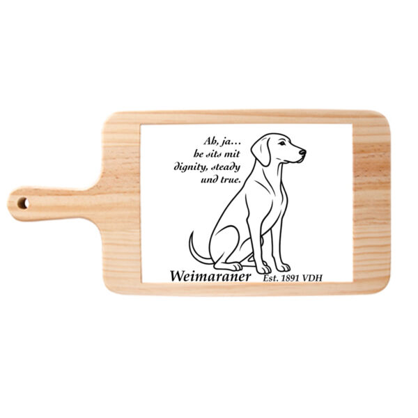 Dignity in Stillness – Weimaraner - Cheese Board Thumbnail