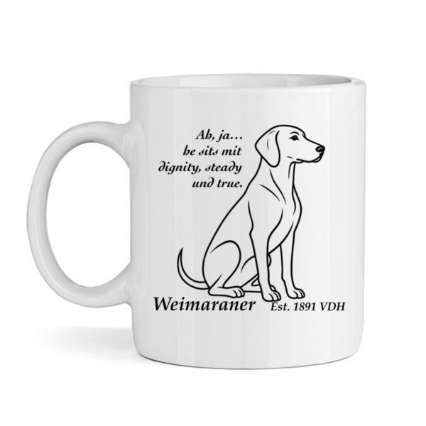 Dignity in Stillness – Weimaraner - Mug Thumbnail
