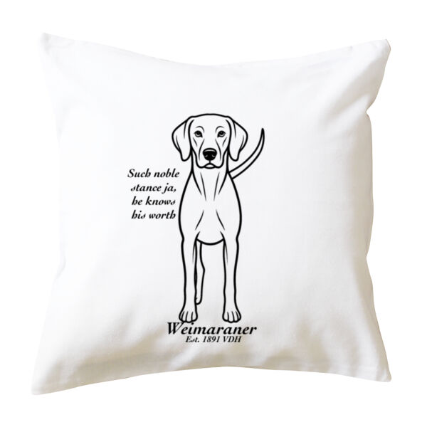 Noble Stance – Weimaraner - Cushion cover Thumbnail