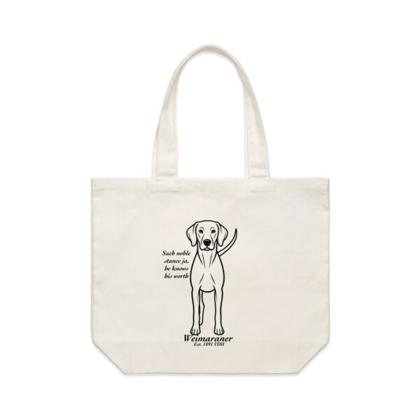 Noble Stance – Weimaraner - AS Colour Shoulder Tote Thumbnail