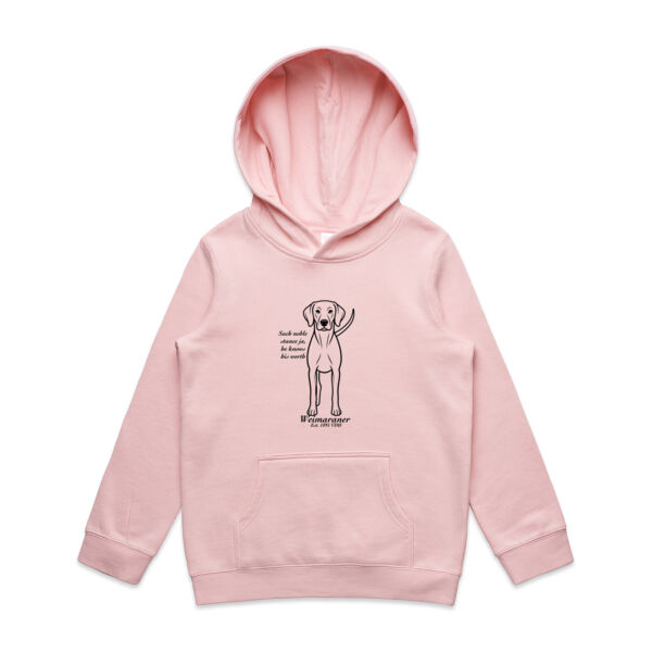 Noble Stance – Weimaraner - AS Colour Kids Supply Hoodie Thumbnail
