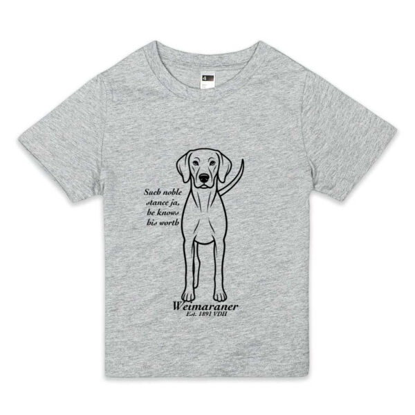 Noble Stance – Weimaraner - Thread Project Kids Epic Tee Thumbnail