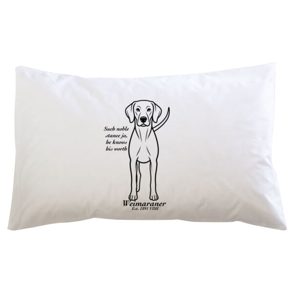 Noble Stance – Weimaraner - Pillowcase  Thumbnail
