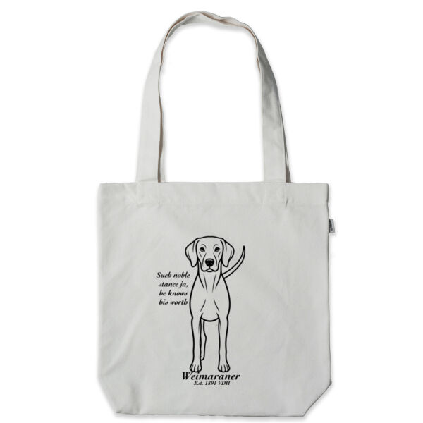 Noble Stance – Weimaraner - Heavy Fashion Tote Bag - Thread Project Thumbnail