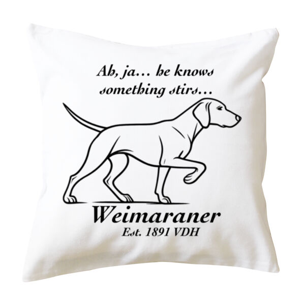 Something Stirs – Weimaraner - Cushion cover Thumbnail