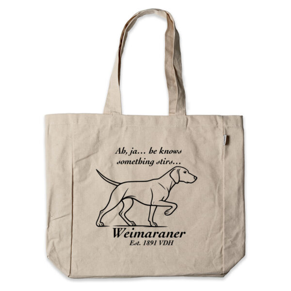 Something Stirs – Weimaraner - Canvas Shopper Tote Bag - Thread Project Thumbnail