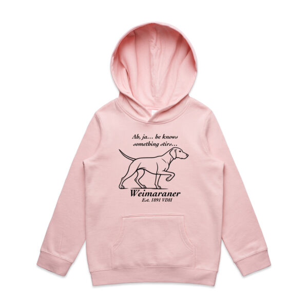Something Stirs – Weimaraner - AS Colour Kids Supply Hoodie Thumbnail