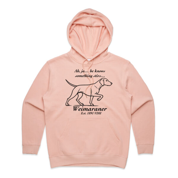 Something Stirs – Weimaraner - AS Colour Womens Premium Hood Thumbnail