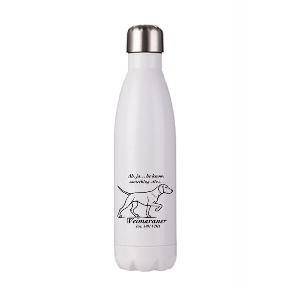 Something Stirs – Weimaraner - Stainless Bottle Thumbnail