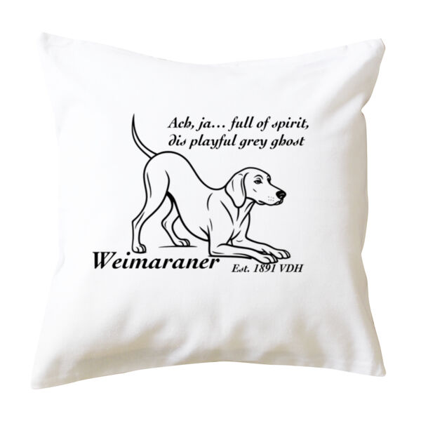 Playful Grey Ghost – Weimaraner - Cushion cover Thumbnail