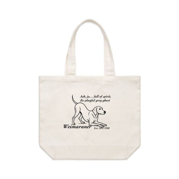 Playful Grey Ghost – Weimaraner - AS Colour Shoulder Tote Thumbnail