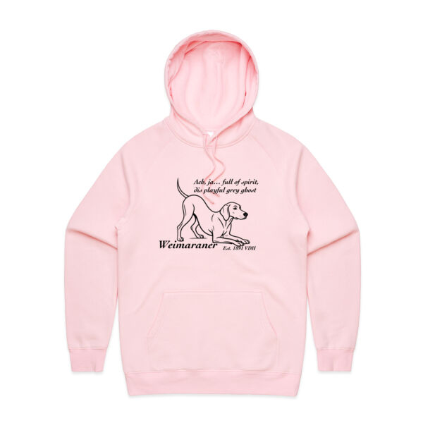 Playful Grey Ghost – Weimaraner - AS Colour Mens Supply Hood Thumbnail