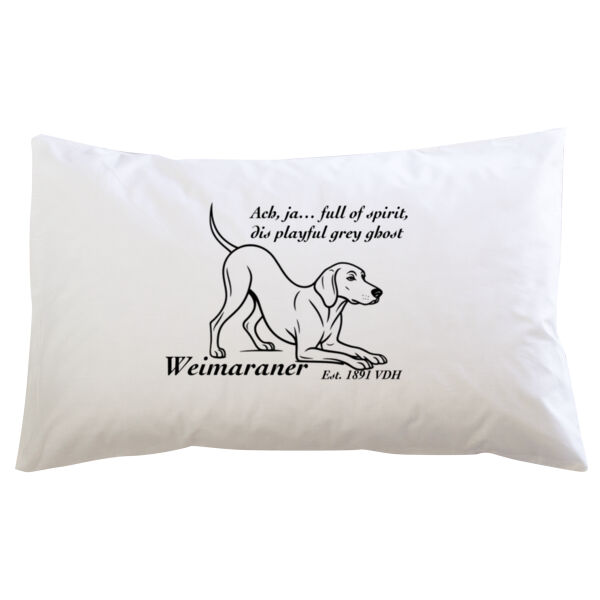 Playful Grey Ghost – Weimaraner - Pillowcase  Thumbnail