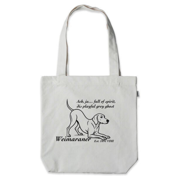 Playful Grey Ghost – Weimaraner - Heavy Fashion Tote Bag - Thread Project Thumbnail