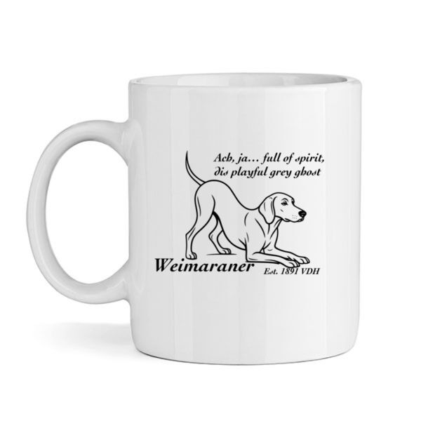 Playful Grey Ghost – Weimaraner - Mug Thumbnail