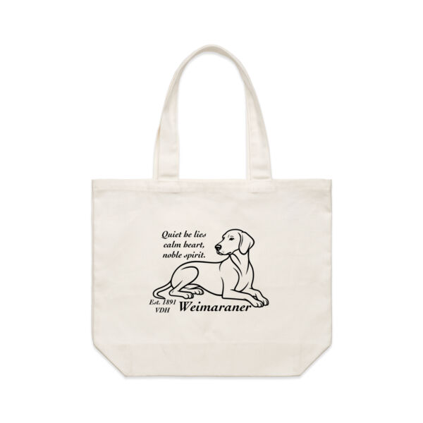 Calm Heart, Noble Spirit – Weimaraner - AS Colour Shoulder Tote Thumbnail
