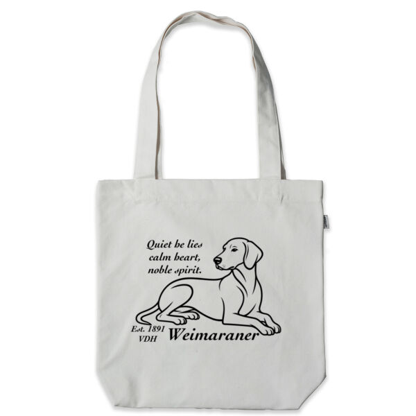 Calm Heart, Noble Spirit – Weimaraner - Heavy Fashion Tote Bag - Thread Project Thumbnail