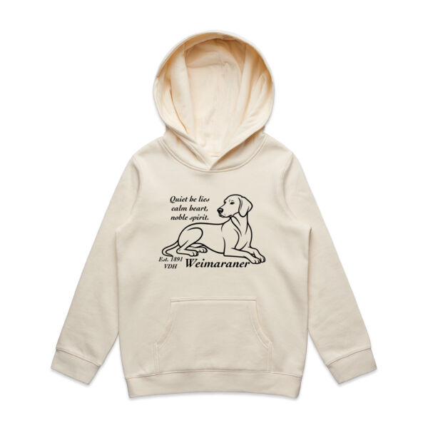 Calm Heart, Noble Spirit – Weimaraner - AS Colour Kids Supply Hoodie Thumbnail