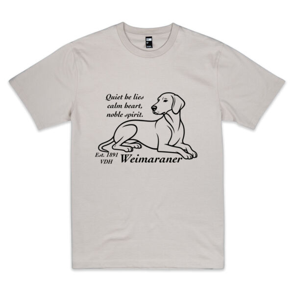 Calm Heart, Noble Spirit – Weimaraner - Thread Project Unisex Epic Tee Thumbnail