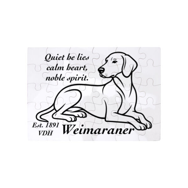 Calm Heart, Noble Spirit – Weimaraner - Puzzle  Thumbnail