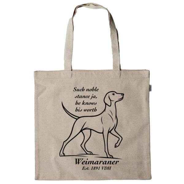 Knows His Worth – Weimaraner - Super Tote Bag - Thread Project Thumbnail