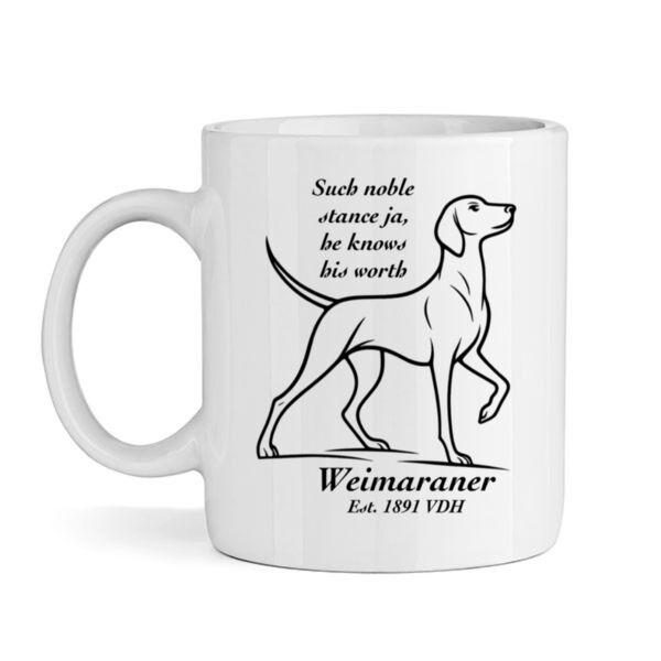 Knows His Worth – Weimaraner - Mug Thumbnail