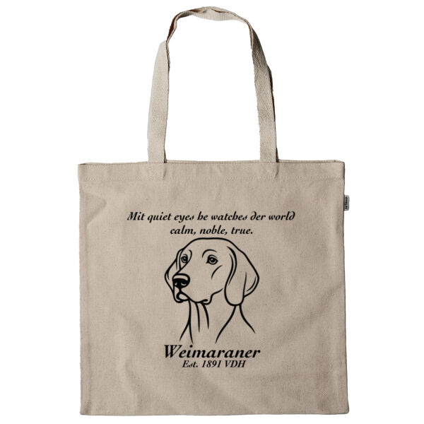 Calm, Noble, True – Weimaraner - Super Tote Bag - Thread Project Thumbnail